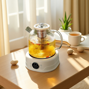 Hervidor de Agua Eléctrico Multifunción de Vidrio, con Temperatura Constante, para Hogar y Oficina, Estándar EU/US - Product Image 1