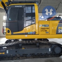 Ekskavator Bekas Merk Jepang Komatsu PC200 Model 2022 Kapasitas Bucket 1.1m Mesin Pompa Bearing Gear Asli