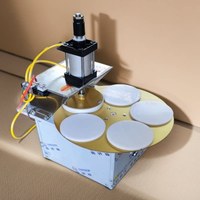 Presse à pâte rotative pneumatique multi-stations à 5 plaques en acier inoxydable, machine automatique pour pain plat, crêpes, chapati, base de pizza