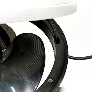 Ventilateur d'extraction circulaire silencieux 35W 450m³/h en verre pour bureau, salle de bain, maison - Product Image 4