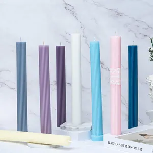 Original Gifts Set Candle Supply Company Colorful Paraffin Wax Pillar Candles