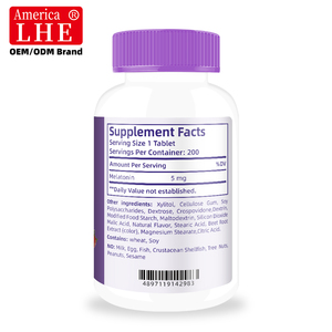 Tabletas de Melatonina 5mg Shecome con Certificación GMP, Suplemento Dietético Avanzado para un Sueño Reparador, Tabletas de Melatonina de Liberación Prolongada - Product Image 5
