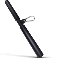 Barre de traction pour poulie, barre de pression triceps, accessoires d'entraînement avec poignée en caoutchouc pour la musculation à domicile