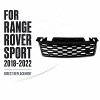 Calandre avant 2018-2022 LR116508 en maille nid d'abeille argentée et noire, kit carrosserie Facelift pour Range Rover Sport L494