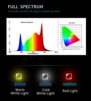 Samsung LM301H élèvent des lumières 600 watts 301h 2023 lumière LED personnalisée avec la barre lumineuse de croissance de spectre réglable 480w
