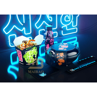 Boîte à emporter jetable personnalisée de 16, 26, 32 oz pour poulet, popcorn, riz chinois, nouilles, pâtes avec poignée