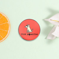 Spedizione Diretta di Badge Rotondi Personalizzati Stampati, Spille Personalizzate con Cartoni Animati, Citazioni Ispiratrici, Figure di Animali e Piante