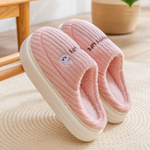 Caldo da donna invernale da interno per ciabatte in cotone con pelliccia spessa fondo caldo carino calore sterco per uso domestico per <span class=keywords><strong>pantofole</strong></span> - Product Image 6