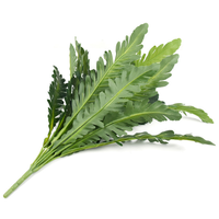 18 têtes de feuilles de fougère artificielles en forme de nid d'oiseau, simulation réaliste de plante verte pour la décoration de bureau et de maison