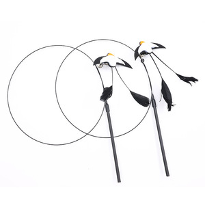 Ít nuốt mèo trêu ghẹo đồ chơi với thanh chuông Telescopic đào tạo chơi tương tác mèo đồ chơi thay thế đầu - Product Image 5