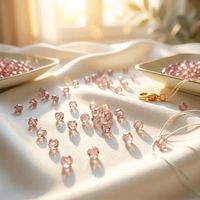 Strass à coudre en époxy diamanté facetté 4 mm, perles à 2 points pour broderie machine, YAXI P319, motif Rose Vintage Premium pour vêtements