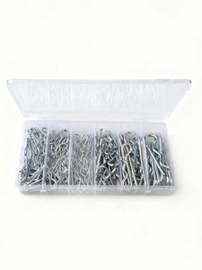 150 pièces Goupilles de sécurité fendues en acier inoxydable, finition brillante, forme R, pour tracteur - Product Image 2