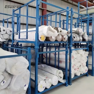 Nhiệm vụ nặng nề kho đóng mở Giao thông vận tải Stackable kim loại thép dệt vải lưu trữ Pallet cho vải cuộn - Product Image 1