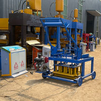 Machine mobile de fabrication de blocs creux QMY4-45 400x200x200 pour briques en ciment et béton à faible investissement