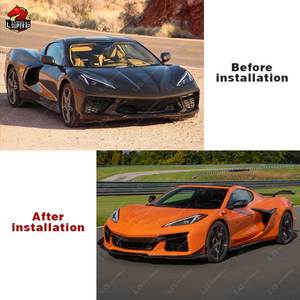 Nouveau produit C8 facelift Z06 Style kit de carrosserie en plastique pour <span class=keywords><strong>Chevrolet</strong></span> <span class=keywords><strong>Corvette</strong></span> C8 Bodykit pare-chocs de voiture avec becquet en fibre de carbone sec - Product Image 2