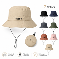 Chapeau de soleil DTF à séchage rapide, protection UPF 50, large bord, brodé, style pêcheur, personnalisé, pour le sport, le golf, la course, avec cordon