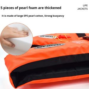 Chaleco Salvavidas para Hombre, Personalizable, Directo de Fábrica, Profesional, Tejido Oxford Grueso, Alta Flotabilidad, Portátil, EPE, Venta al Por Mayor - Product Image 6