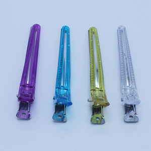 Pinces à cheveux en plastique cristal <span class=keywords><strong>professionnel</strong></span> clair outil de coiffure polyvalent pour salon de coiffure et vente entière d'usine à la maison - Product Image 4
