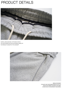 Erkekler ve kadınlar için rahat, rahat, havadar, gevşek uydurma, dökümlü örgü düz bacak kavisli <span class=keywords><strong>Sweatpants</strong></span>. - Product Image 5