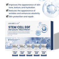 Kit de soin de la peau OEM, cellules souches liquides, solution d'infusion de peptides, ampoule, marque personnalisée, anti-âge, pour femmes