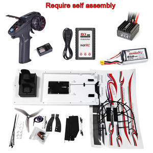 <span class=keywords><strong>Bateau</strong></span> télécommandé électrique à énergie éolienne, modèle jouet amphibie <span class=keywords><strong>de</strong></span> <span class=keywords><strong>sauvetage</strong></span> à coussin d'air en plastique JDHMBD - Product Image 3