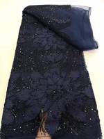 Tissu brodé de fleurs en relief 3D avec perles pour robes de mariée et robes de soirée - Robes de mariée et tenues de soirée