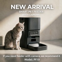 Distributeur automatique de nourriture pour animaux de compagnie intelligent pour chiens et chats avec application mobile WiFi, télécommande, design durable sans BPA, capacité de 6 L, alimentation automatique, portable