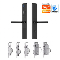 Serrure intelligente à mortaise TTlock en aluminium étanche avec empreinte digitale, mot de passe électronique et Wi-Fi Tuya 6085 pour portail