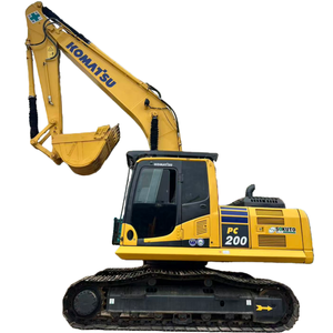 Excavatrice sur chenilles d'occasion Komatsu PC200 du Japon, 20 tonnes, matériel de construction, excavatrice sur chenilles de taille moyenne d'occasion Komatsu PC200 - Product Image 1
