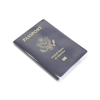 Porte-passeport Transparent en PVC, portefeuille, porte-cartes d'identité, de visite, de crédit, à la mode