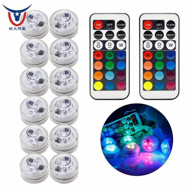 Floating LED Pool Light IP68 Waterproof with Remote Control Plastic for Garden & Swimming Pool Party