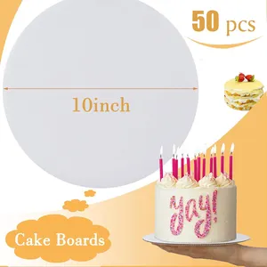 Cake Boards Cake Board White Free Shipping Mini Cake Board Round 5.5Cm With Golden