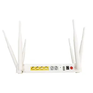 Original New 4GE + 2POTS + High Dual Band WIFI GPON ONT ONU Englishファームウェア6アンテナZTE F680