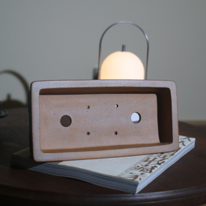Maceta rectangular Zisha de arcilla Duan, cocida al fuego de leña, para plantas de interior. - Product Image 4