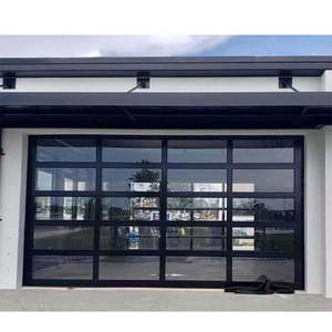 Puerta de Garaje Moderna de Aluminio de Lujo Antirrobo, Ventana Personalizable en Color y Tamaño, Resistente a la Corrosión, Prevención de Incendios, Automática - Product Image 1