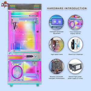 アメリカ向けぬいぐるみ用クレーンゲーム機 英語対応 USプラグ コイン式 子供用ミニクレーンゲーム機 - Product Image 3