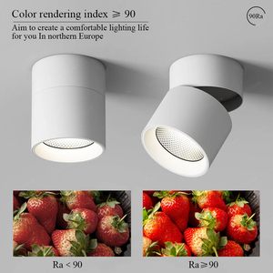 Luz de punto de Ángel ajustable montada en <span class=keywords><strong>superficie</strong></span>, lámpara de techo interior de aluminio de fundición a presión, luz descendente empotrada <span class=keywords><strong>LED</strong></span> - Product Image 5
