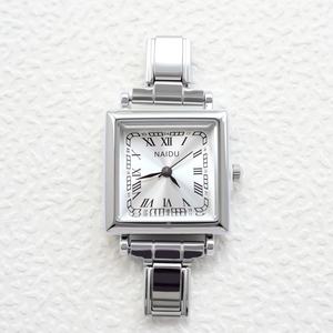 Reloj de Cuarzo de Lujo Multifuncional para Mujer, Estilo Sencillo, con Esfera de Cristal y Puntero, Correa de Cuero y Acero Inoxidable Ovalado, Venta Caliente - Product Image 2