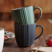 Mug à café en céramique de style INS, nouveauté en gros, avec logo personnalisé, pour petit-déjeuner, lait, thé, jus, eau, expresso, vaisselle pour couple