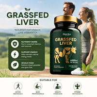 Kapsul Hati Sapi Organik Bersertifikat Halal OEM, Sapi Ternak Rumput Organik, Vitamin B12, Zat Besi Heme, Suplemen Herbal, Bebas Gluten