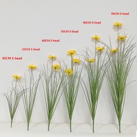 Mélange de fleurs artificielles haut de gamme avec fleurs de cerisier, alliums et herbes en PVC pour la décoration de table de mariage, de remise de diplôme et d'événements