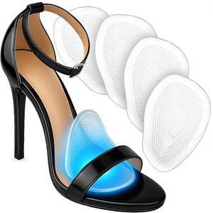 Силиконовые гелевые подушечки для высоких каблуков, облегчающие боль в стопах и средней части стопы, для женской обуви, нескользящие, с клейкой основой - Product Image 1