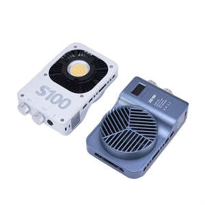 إضاءة فوتوغرافية Led صغيرة الحجم محمولة محمولة باليد بيضاء زرقاء من الألومنيوم لكاميرا فيديو خارجية - Product Image 1