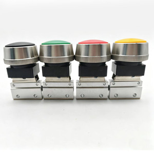 Jungong Pneumatics MOV Series Pneumatic <b>Push</b> <b>Button</b> Valve G18 Internal Thread Red Yellow Green Black Custom Model - Product Image 1