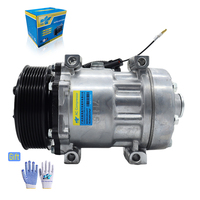 Compresseur de climatisation automobile SD7H15-4420 8PK 12V pour CAT