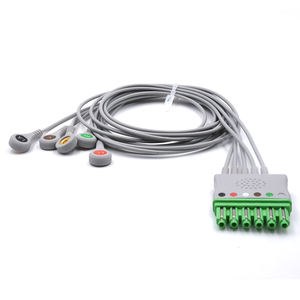 Infinity ECG Leadwires 5 Lead Tipo integrado Snap AHA Estándar ECG Cable Accesorios Caremed Factory - Product Image 6