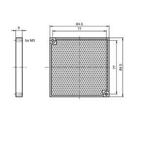 Réflecteur du capteur photoélectrique REF-H85-2 - Product Image 2