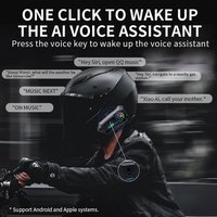 Casque de moto intelligent LDQ LDQ233 avec écouteurs sans fil IPX6, coque ABS, certifié CE