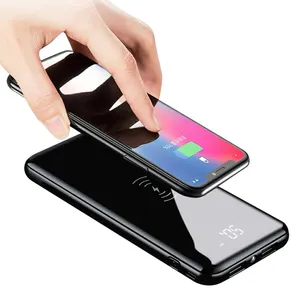 2020 Travel Power Bank 10000 MAh Wireless Charger dengan Led Display Portable Charger untuk Saya Ponsel Samsung