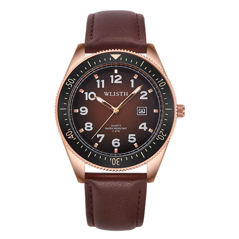 leather srap brown dial